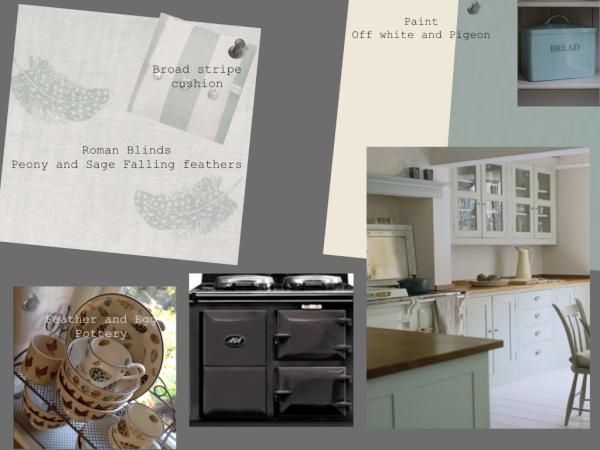 Kitchen Moodboard created by Sarah Maidment Interiors, interior design service, Berkhamsted, St. Albans, Hertfordshire